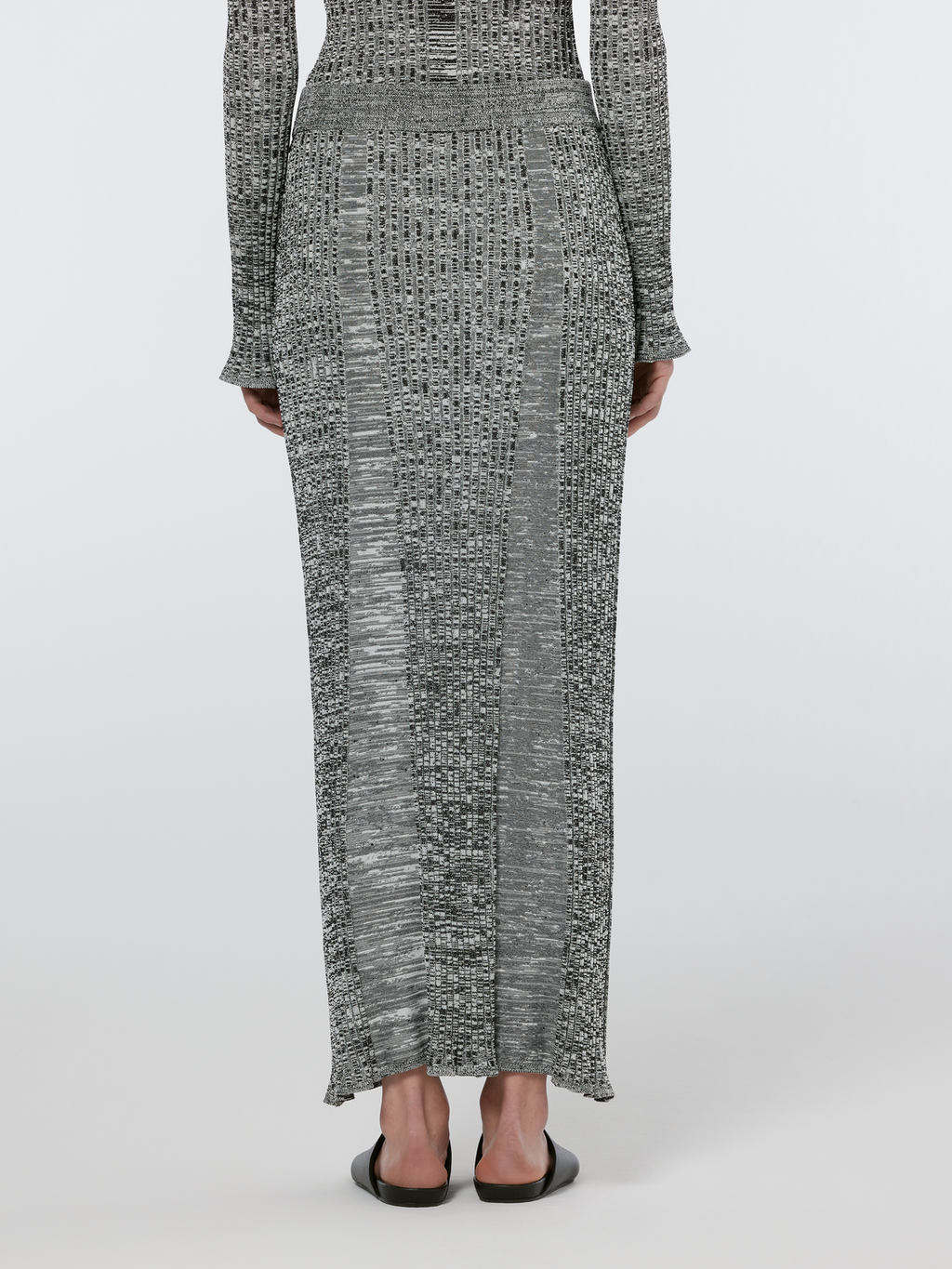 Ribbed Knit Maxi Skirt
