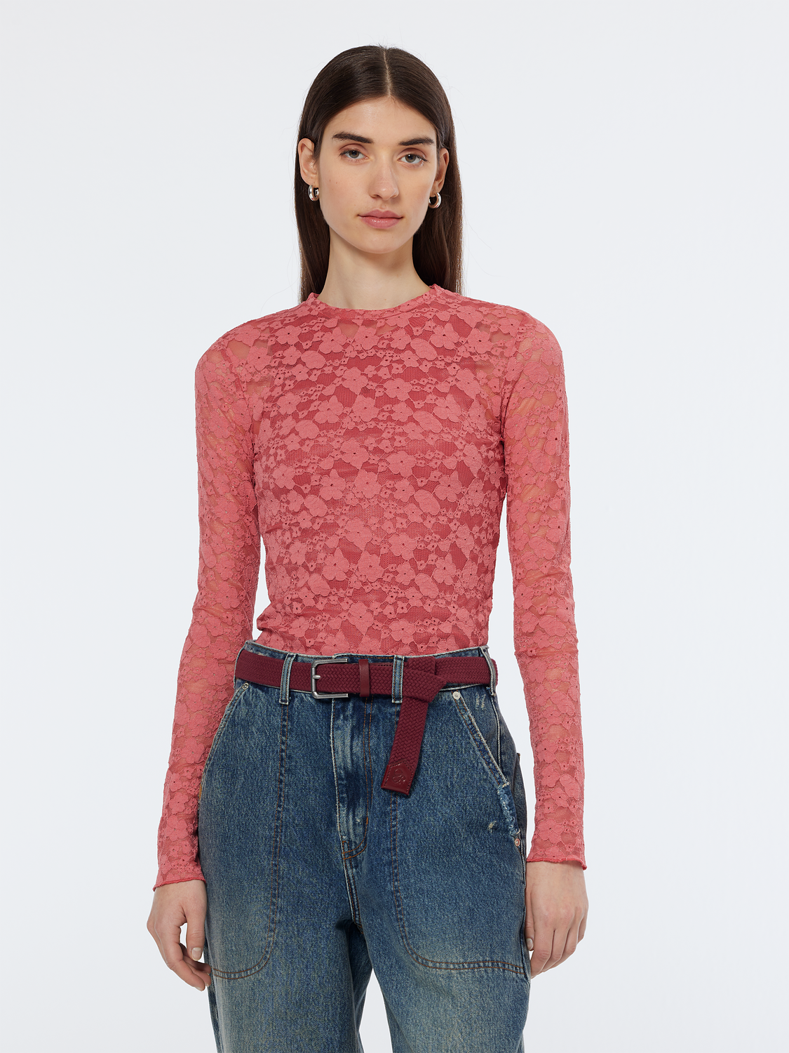 Floral Lace Long Sleeve Shirt