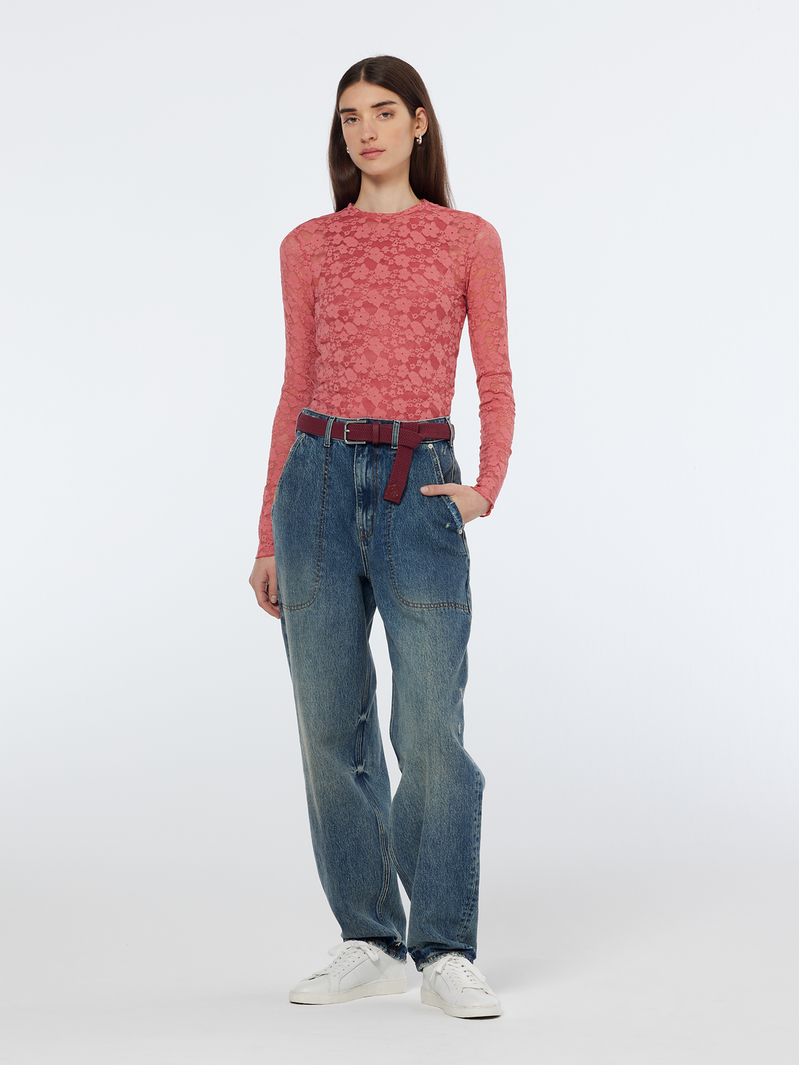 Floral Lace Long Sleeve Shirt