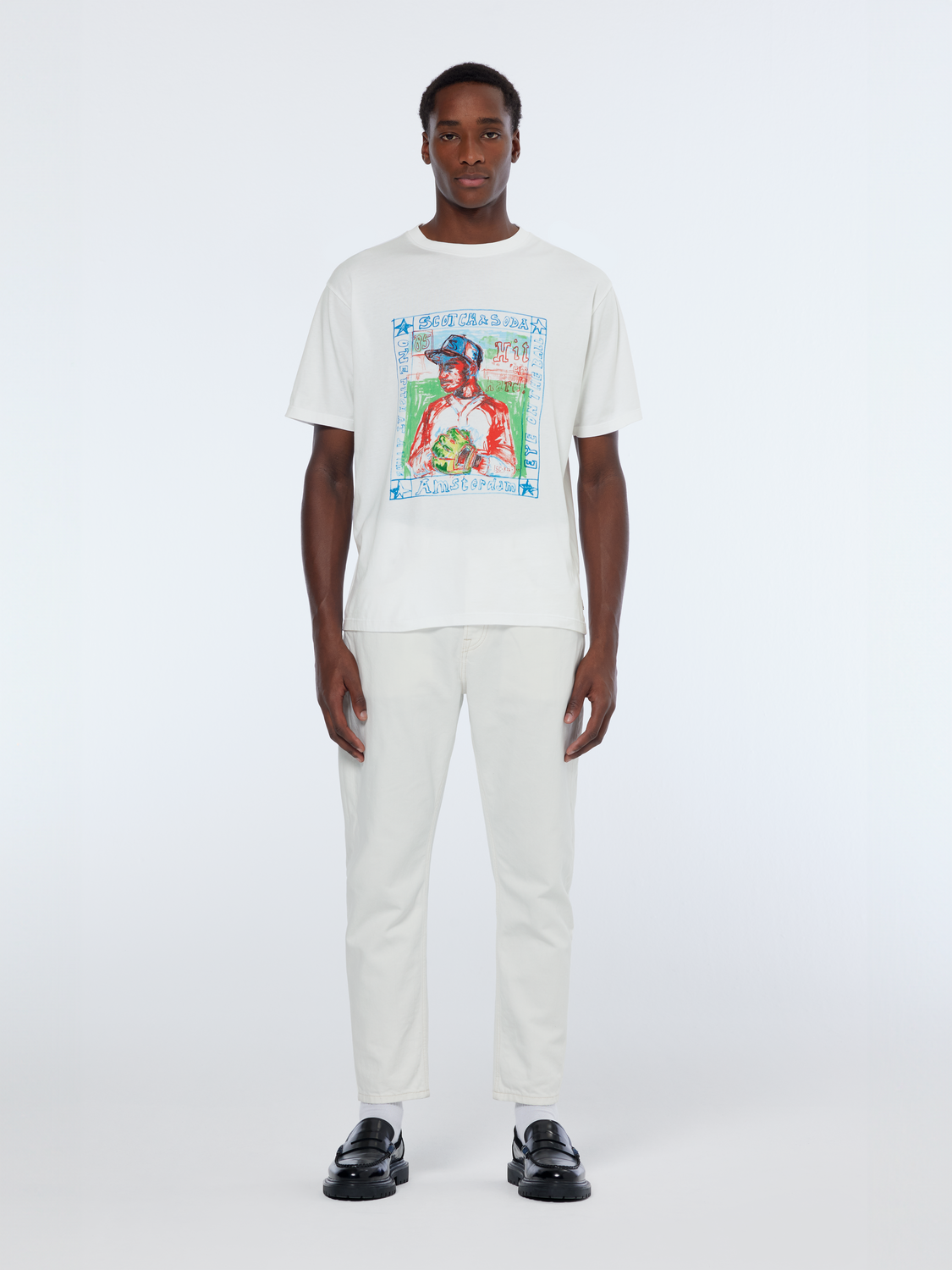 Dean Loose Taper Jeans | Tennis White