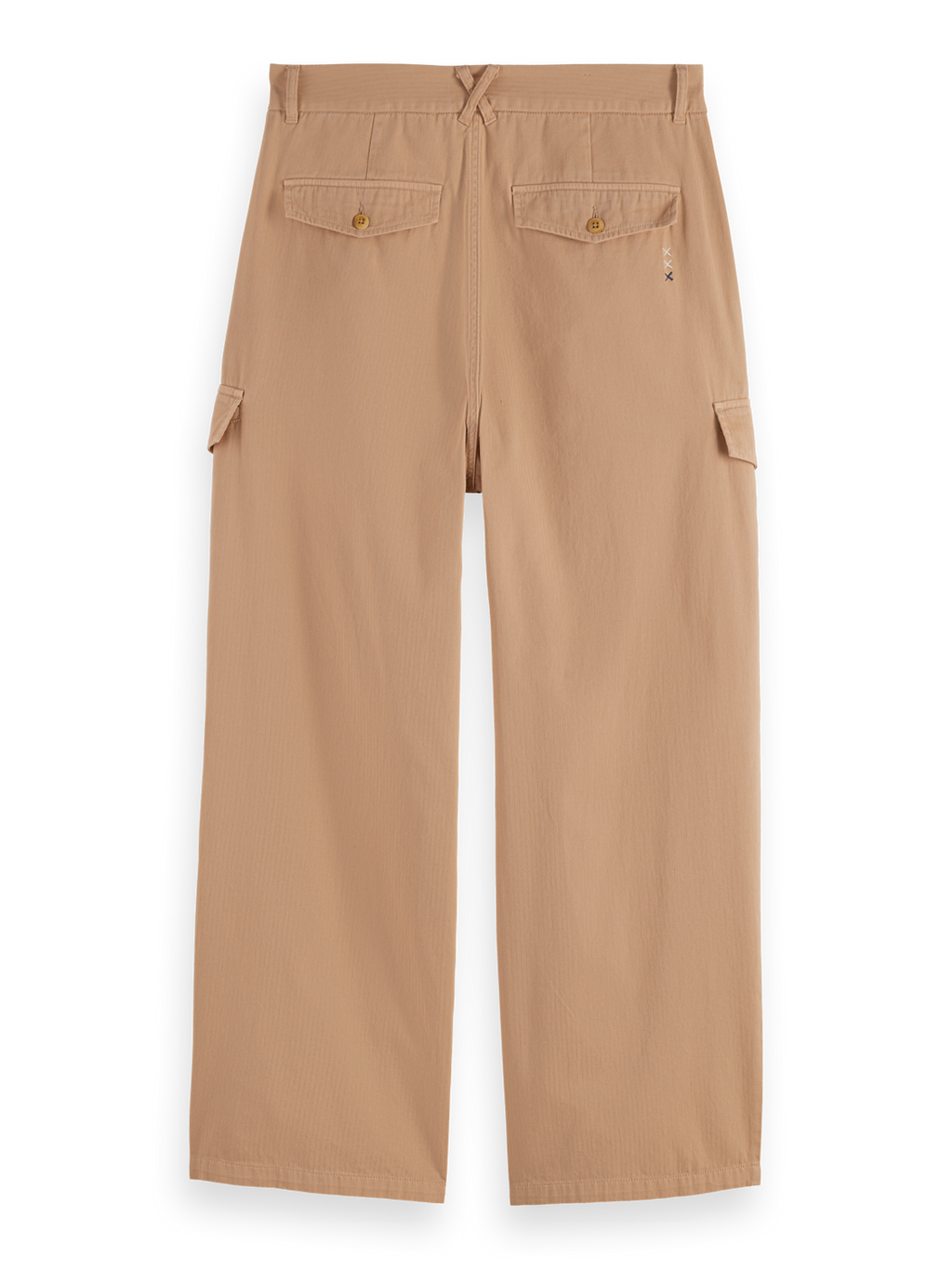 Daze Garment-Dyed Herringbone Cargo Pant