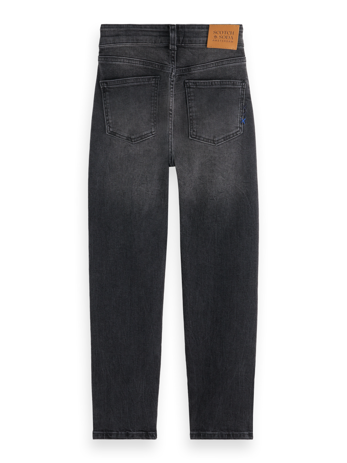 Boys' Essentials Dean Loose Tapered Jeans - Black Night