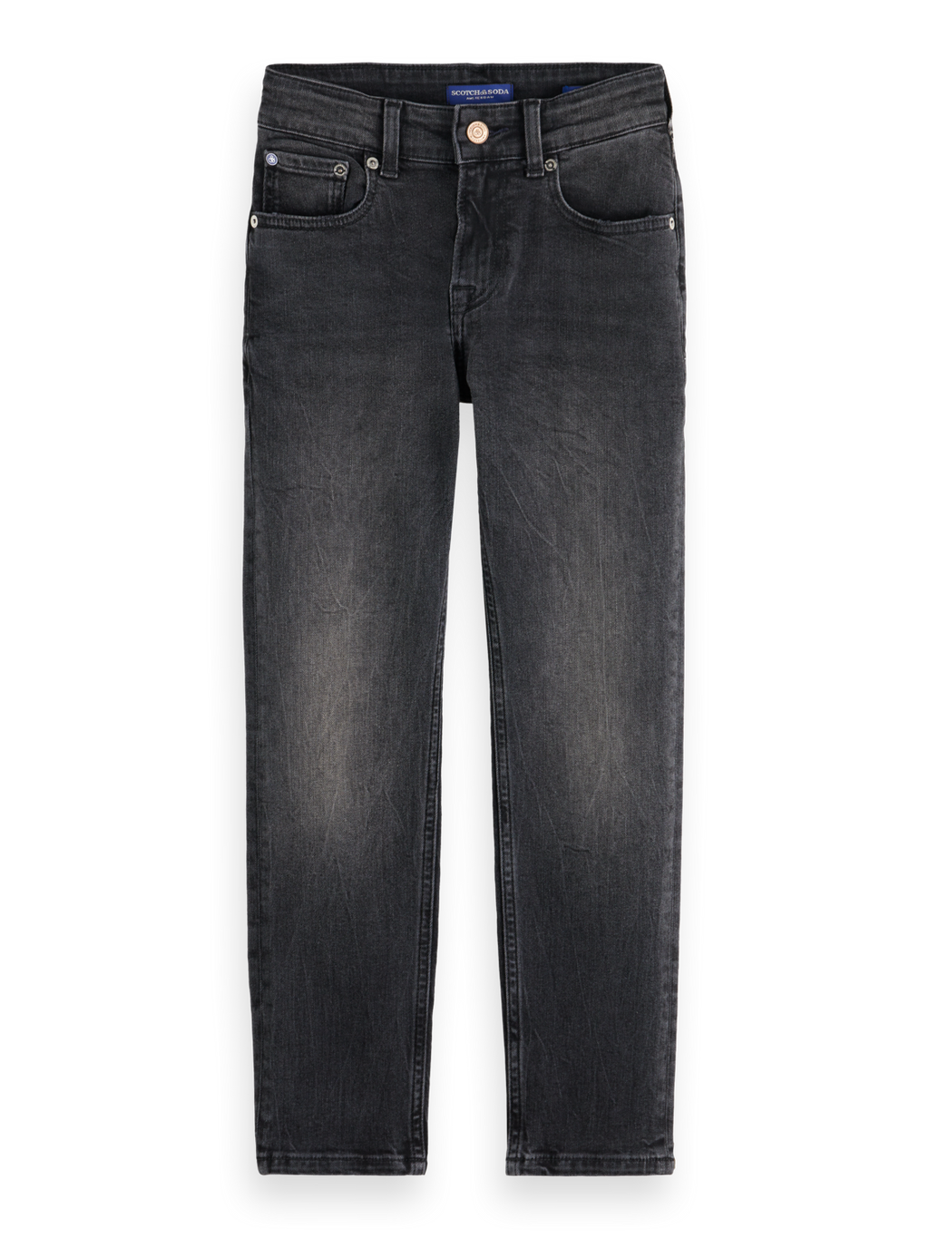 Boys' Essentials Dean Loose Tapered Jeans - Black Night