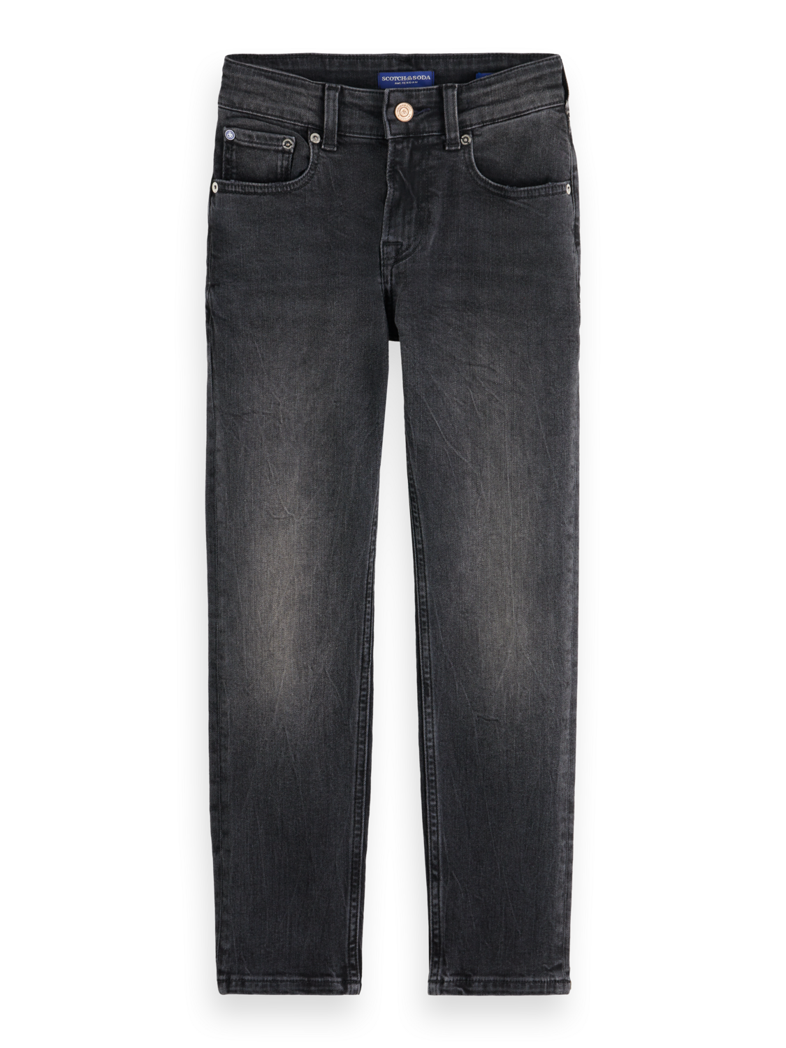 Boys' Essentials Dean Loose Tapered Jeans - Black Night