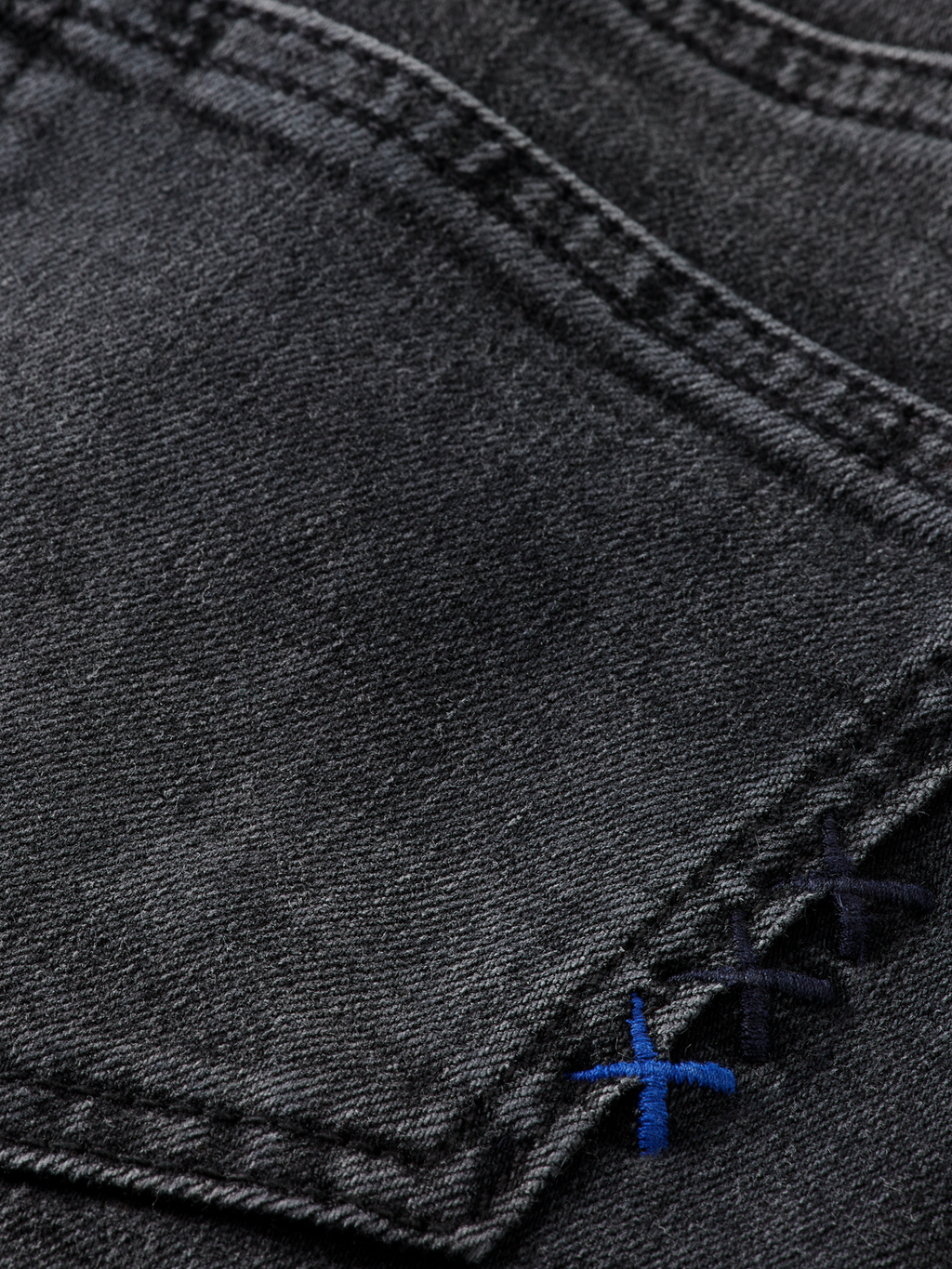 Boys' Essentials Dean Loose Tapered Jeans - Black Night