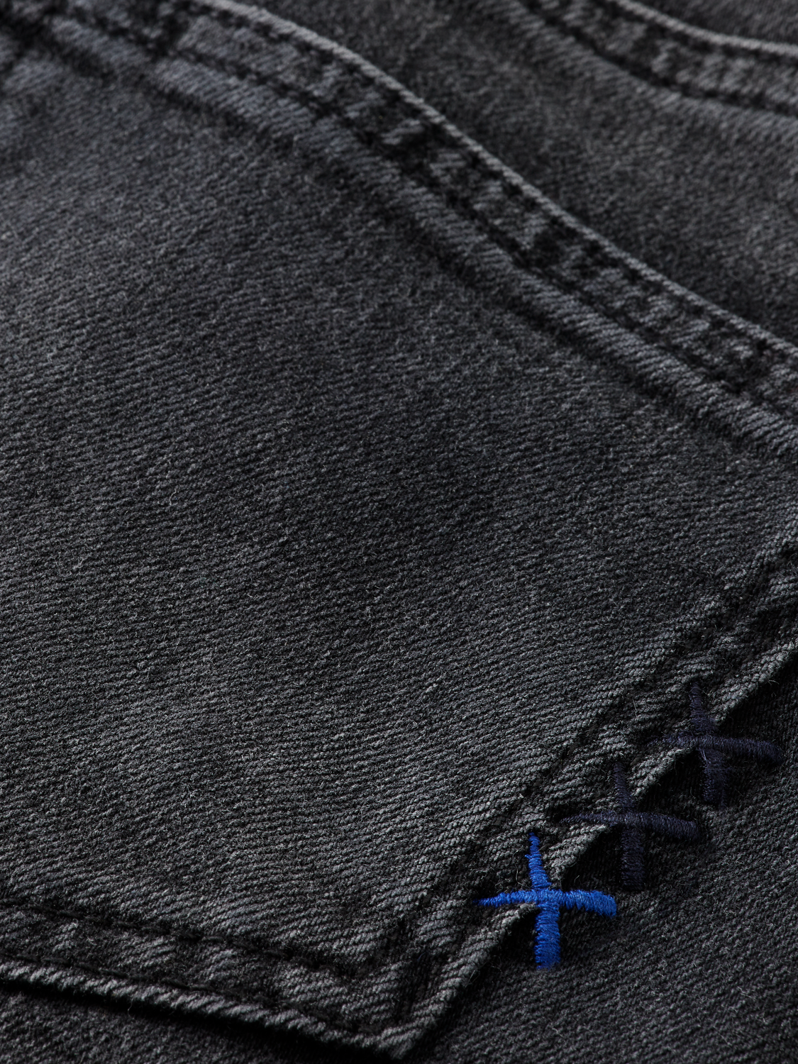 Boys' Essentials Dean Loose Tapered Jeans - Black Night