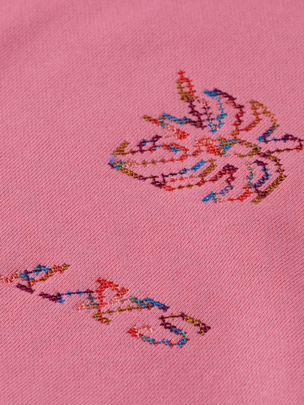 Crossstitch Embroidered Relaxedfit Sweatshirt