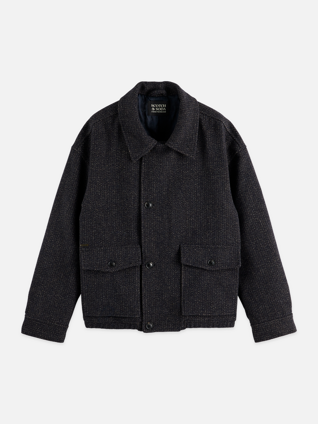 Veste en laine texturée