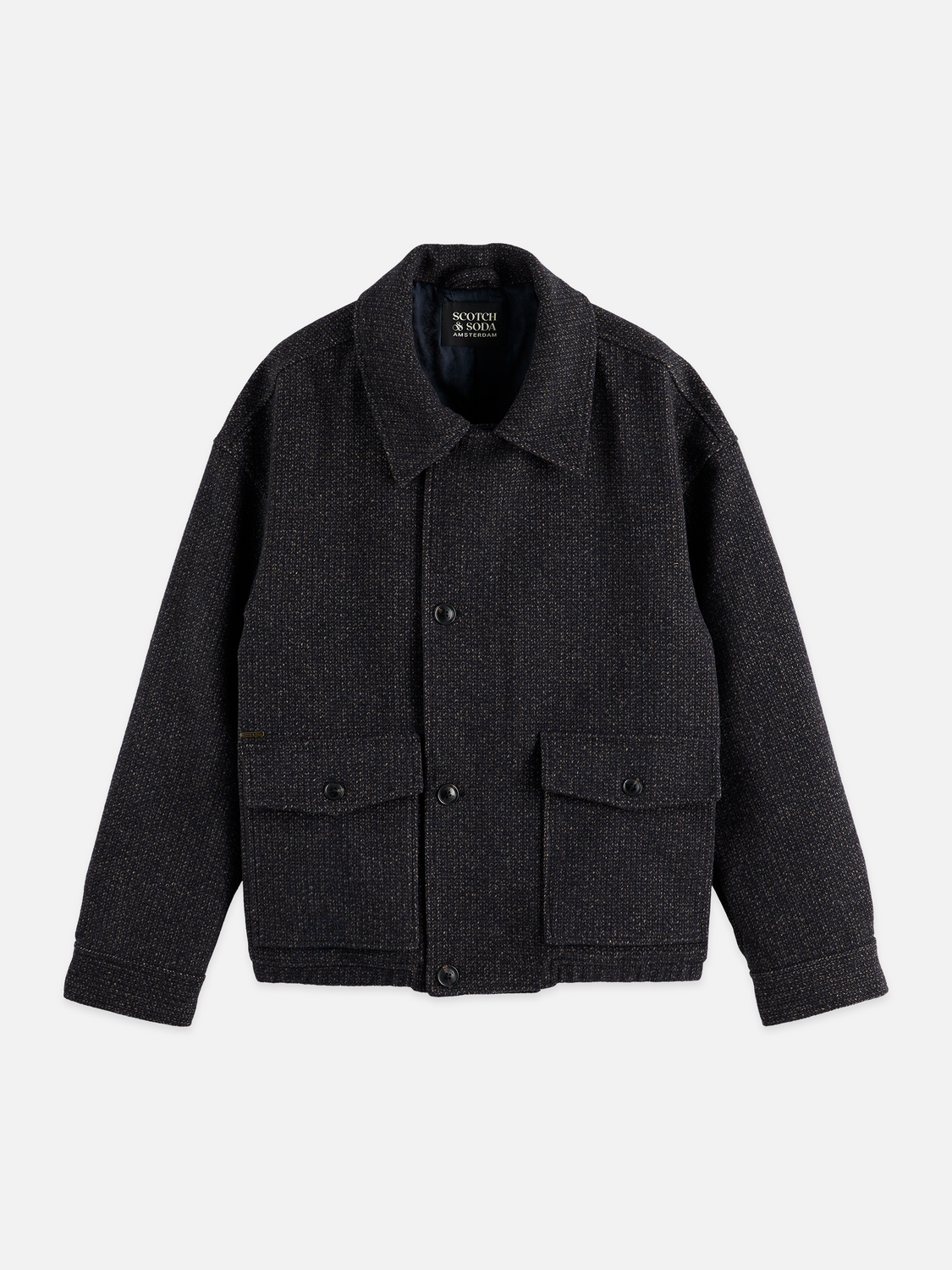 Veste en laine texturée