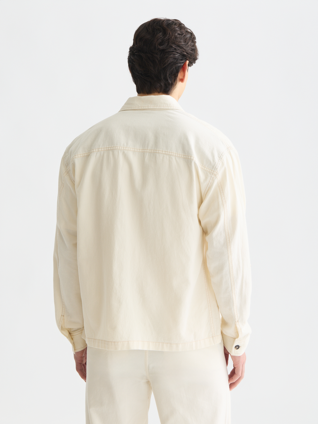 Surchemise en coton et lin