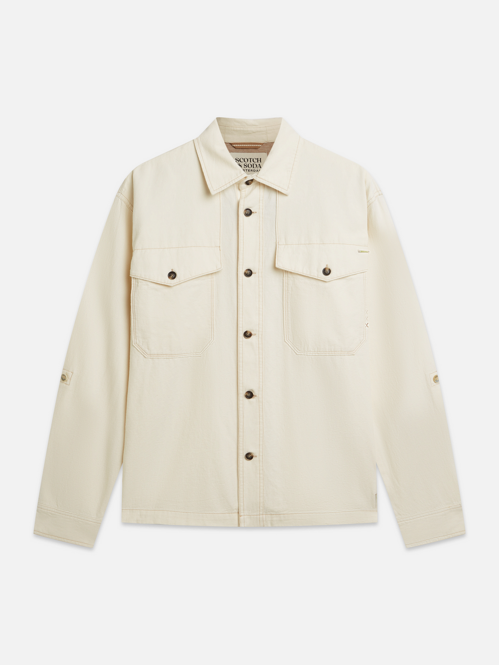 Surchemise en coton et lin