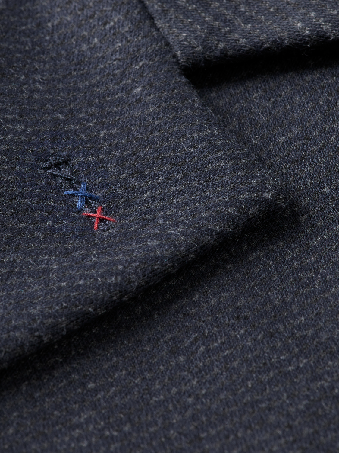 Tailored Notch Lapel Yarn Dyed Jersey Regular-Fit Blazer