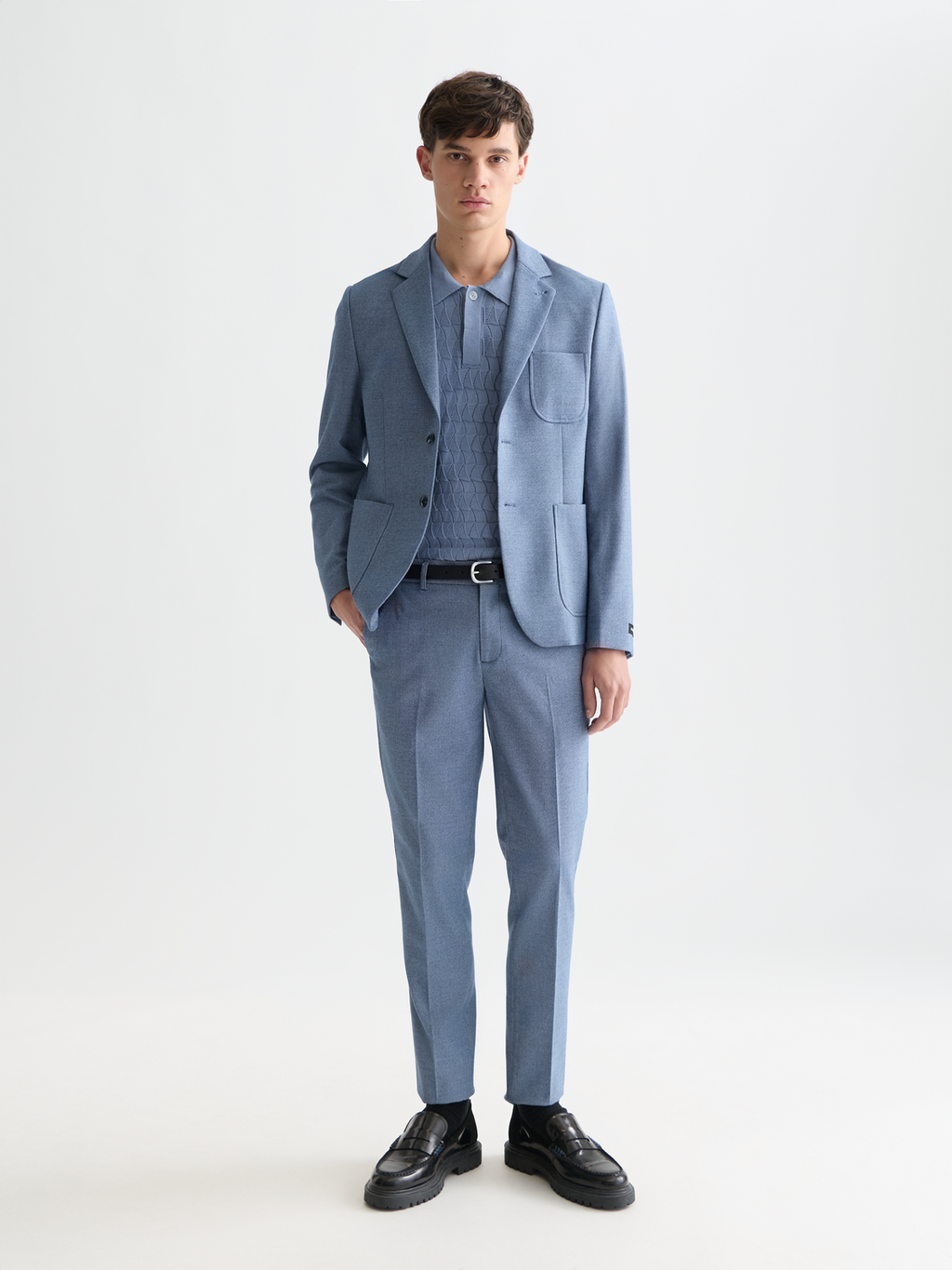 Structured Weave Regularfit Blazer