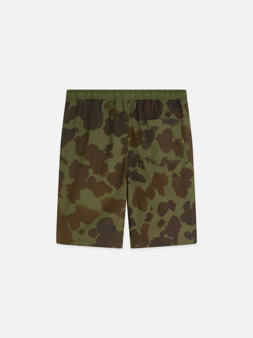 Shorts bermudas amples en popeline imprimée prélavée