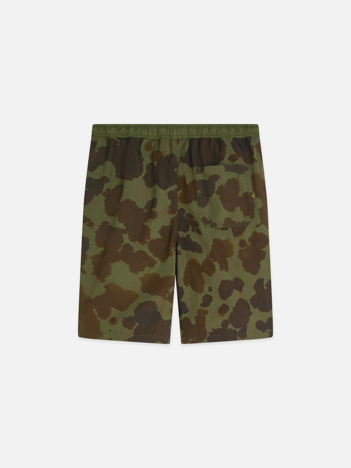 Shorts bermudas amples en popeline imprimée prélavée