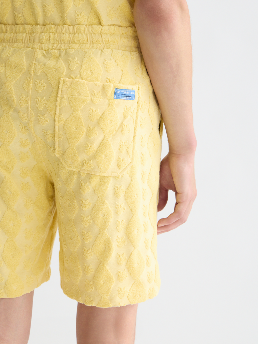 Fave Terry Jacquard Relaxed-Fit Bermuda Shorts