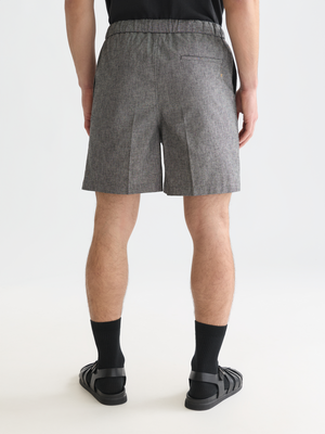Tailored Linen-Blend Bermuda Shorts