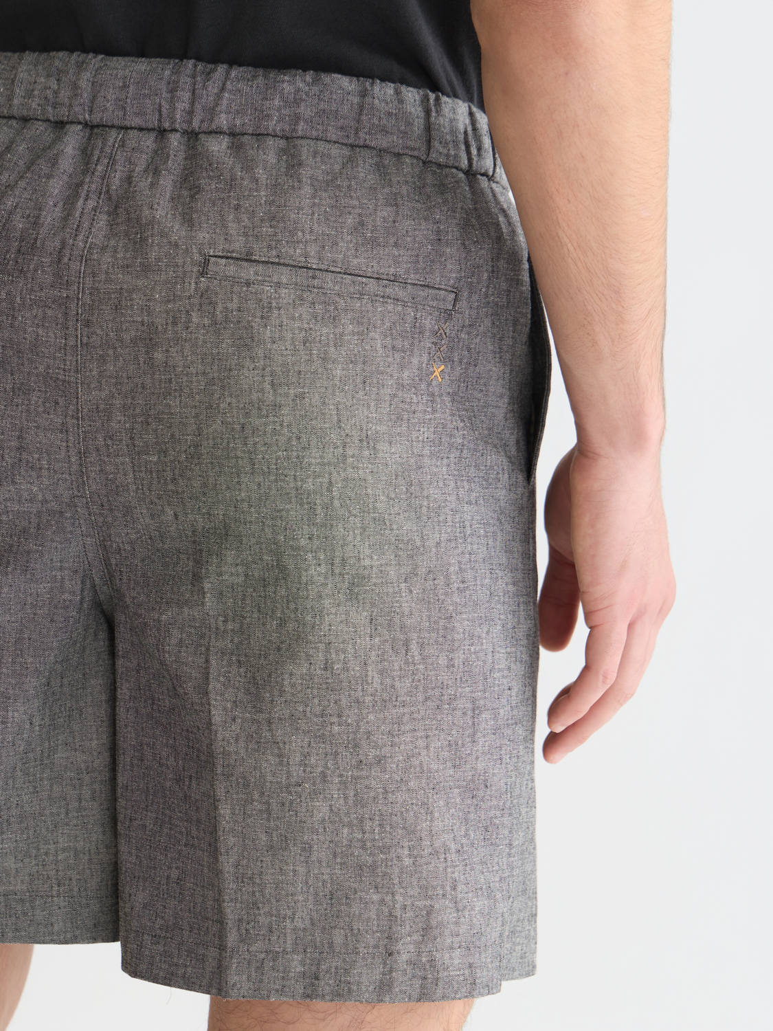 Short Bermuda en lin mélangé sur mesure
