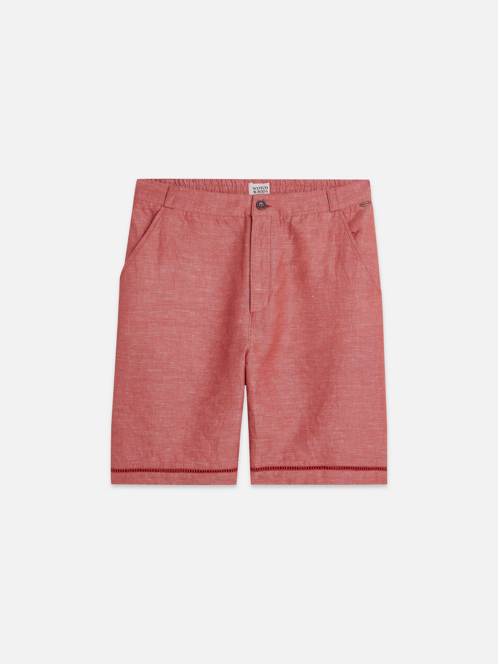 Embroidered Linen-Blend Wide-Fit Bermuda Shorts