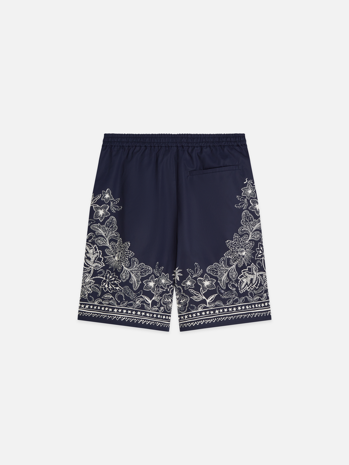 Bedruckte Bermuda-Shorts aus Baumwoll-Lyocell-Mix in weiter Passform