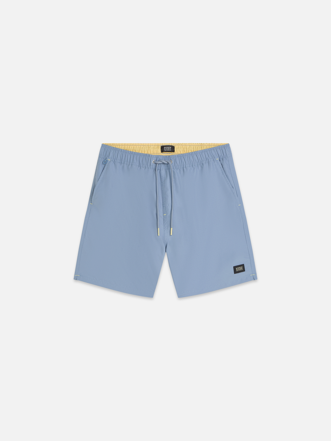 Short de bain uni mi-long