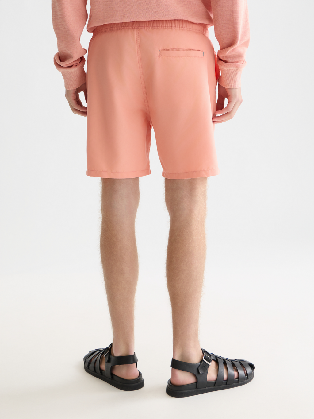 Short de bain mi-long uni