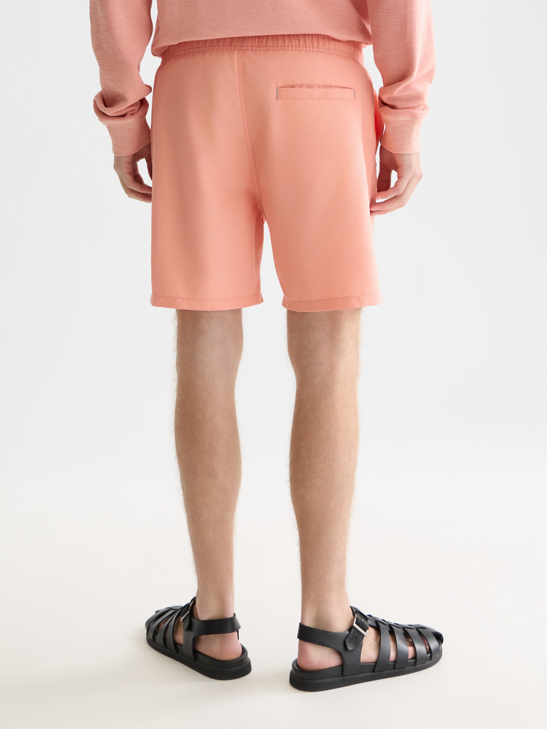 Short de bain mi-long uni