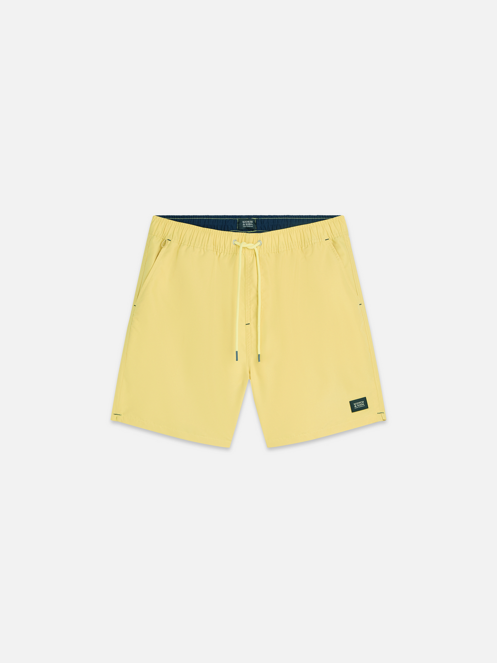 Einfarbige mittellange Badeshorts