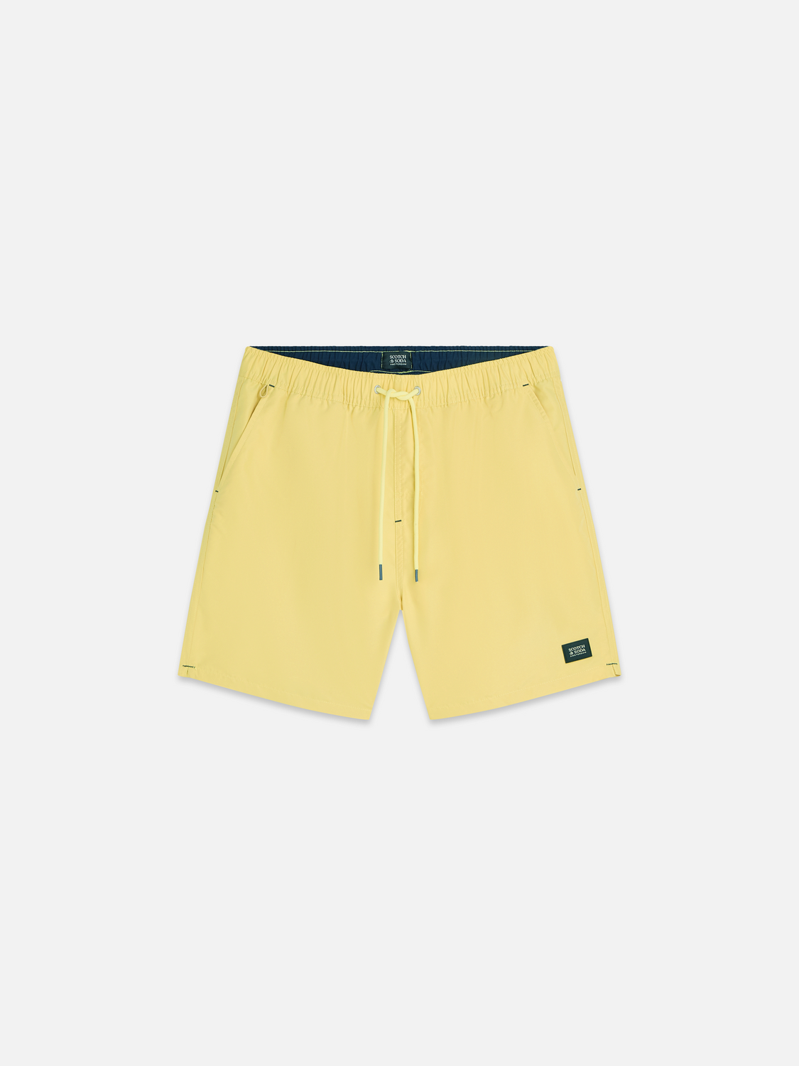 Einfarbige mittellange Badeshorts