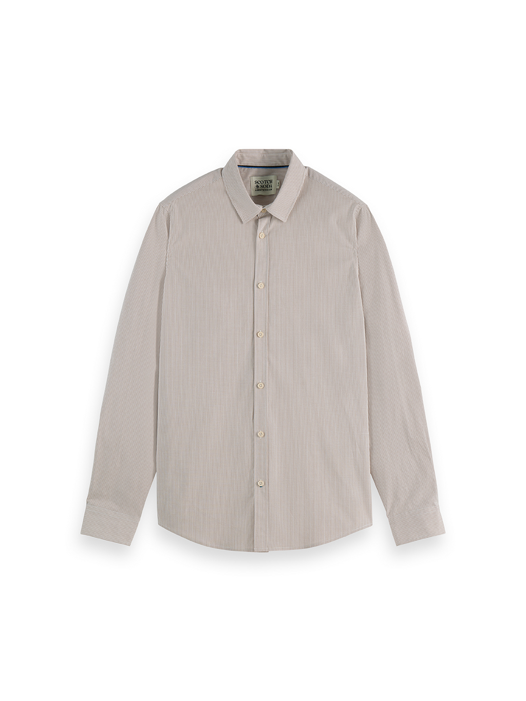 Striped Slim-Fit Poplin Shirt