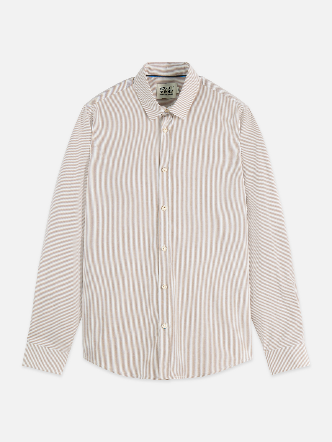 Striped Slim-Fit Poplin Shirt