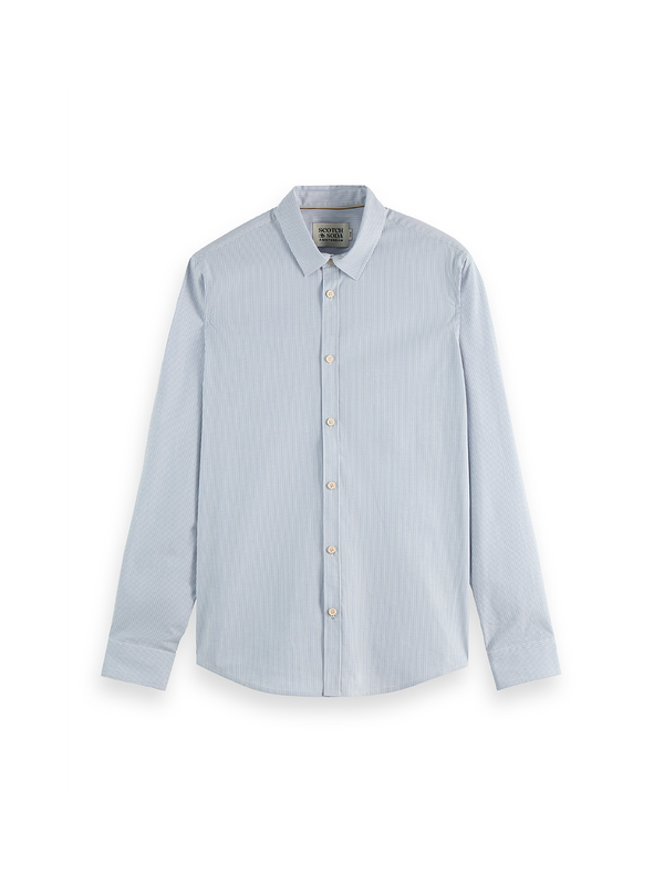 Chemise popeline rayée coupe ajustée