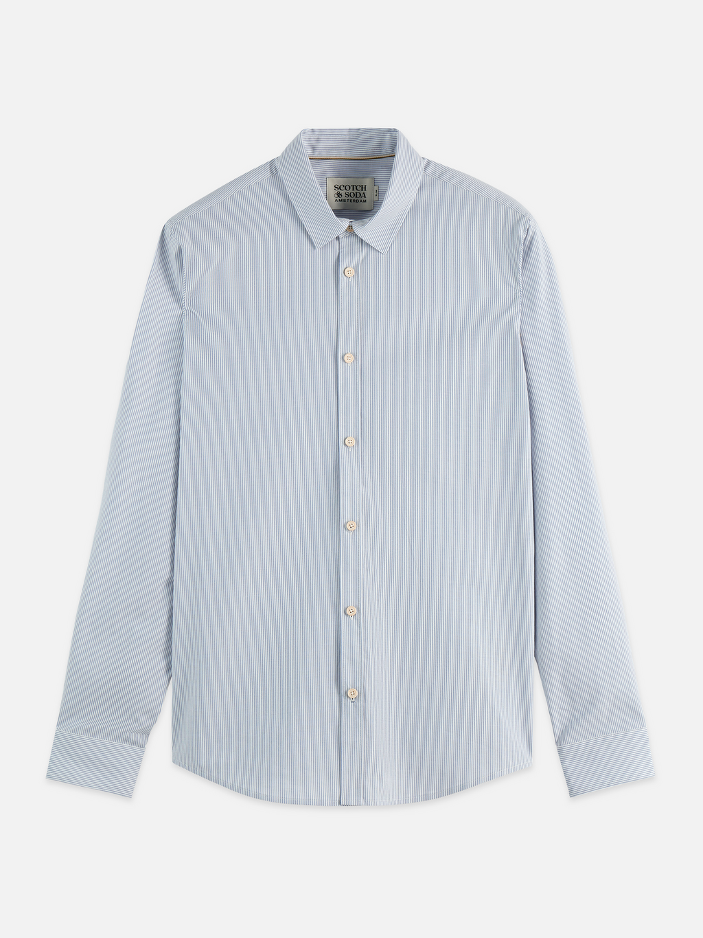 Chemise popeline rayée coupe ajustée