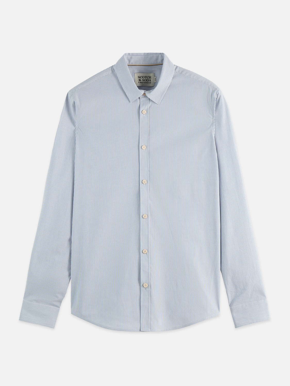Chemise popeline rayée coupe ajustée