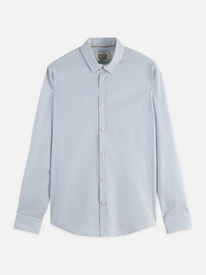Chemise popeline rayée coupe ajustée
