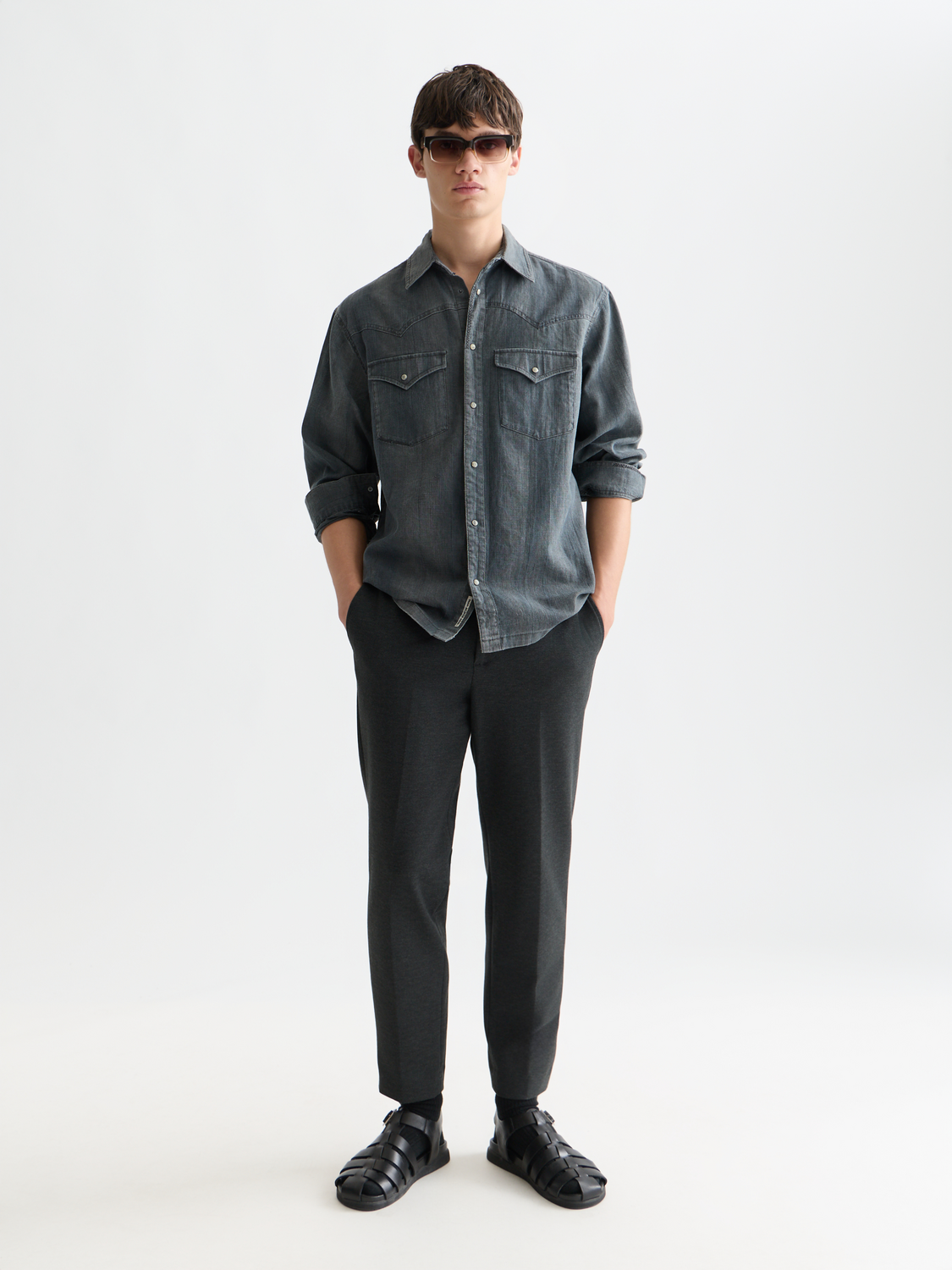 Denim Relaxedfit Washed Shirt