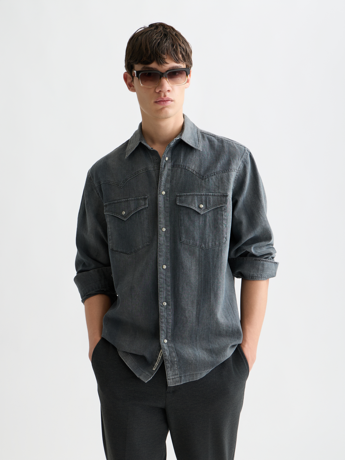 Denim Relaxedfit Washed Shirt