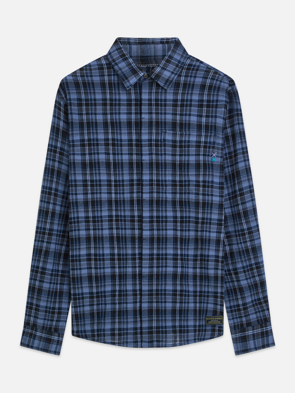 Chemise décontractée à carreaux en flanelle légère