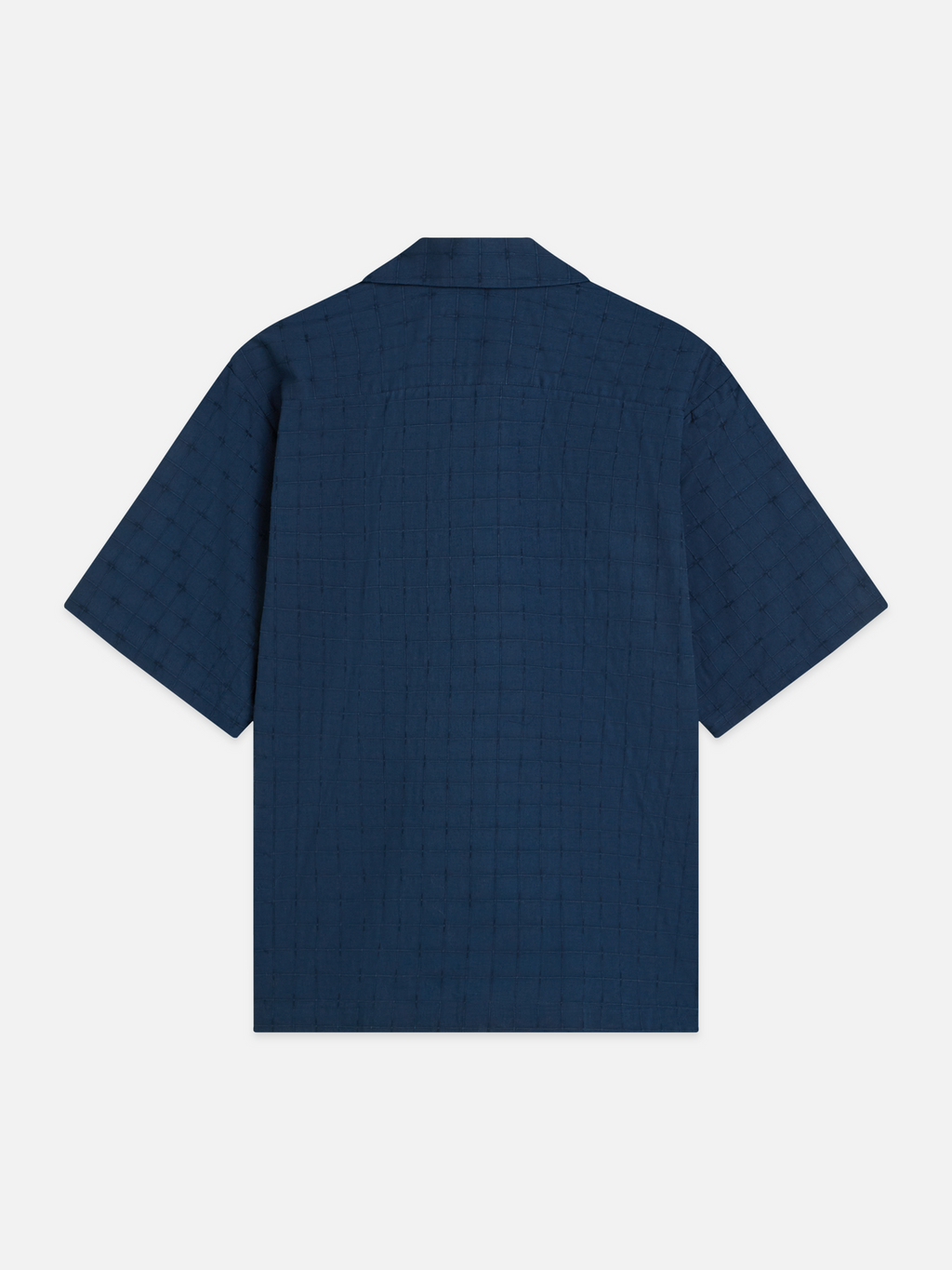 Embroidered Structured Relaxed-Fit Short-Sleeve Shirt