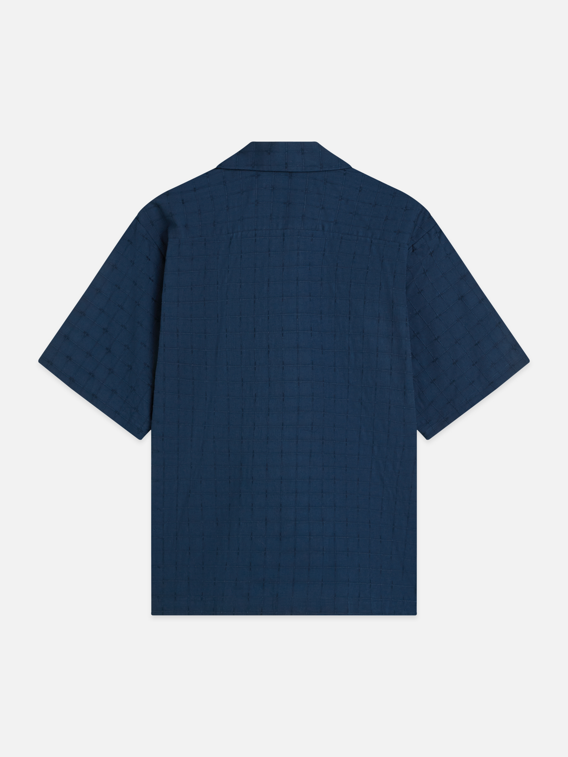 Embroidered Structured Relaxed-Fit Short-Sleeve Shirt