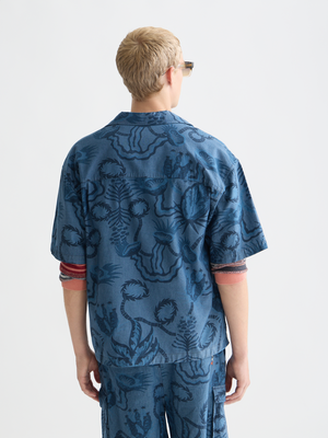 Printed Chambray Shirt