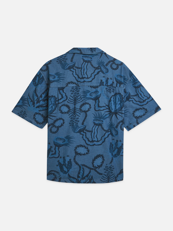 Printed Chambray Shirt