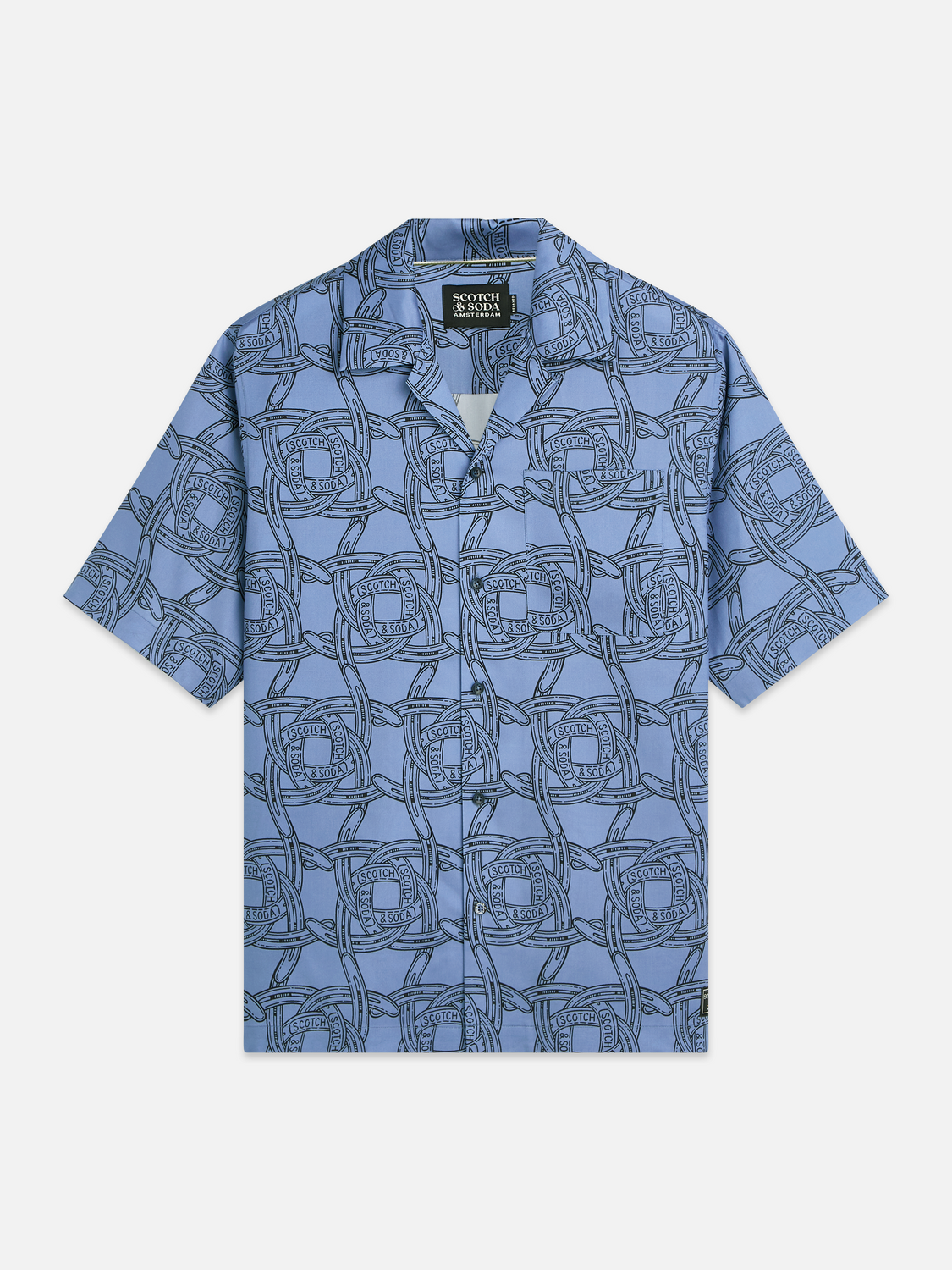 Printed Tencel Short Sleeve Shirt