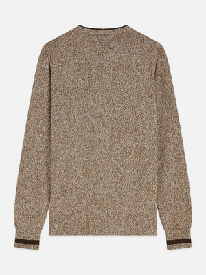 Pull en maille chinée coupe droite