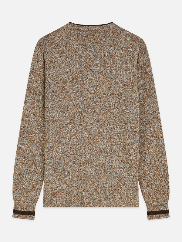 Pull en maille chinée coupe droite