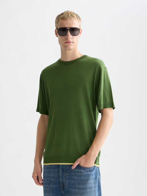 T-shirt tricoté à coupe décontractée