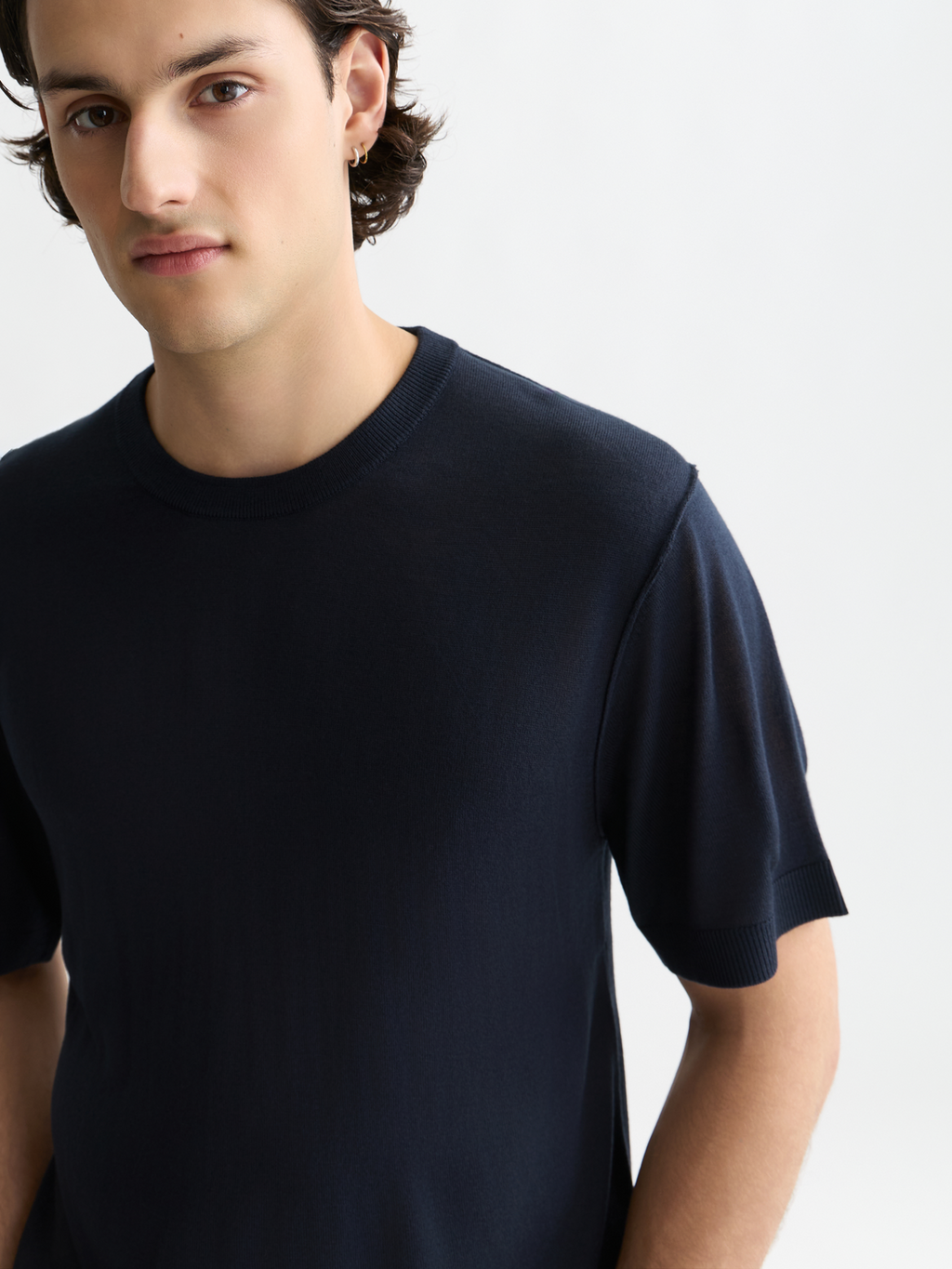 Knitted Relaxed-Fit T-Shirt