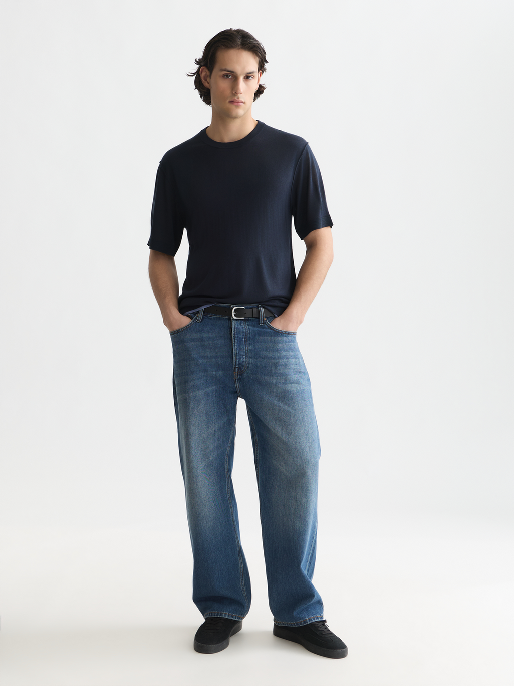 Knitted Relaxed-Fit T-Shirt