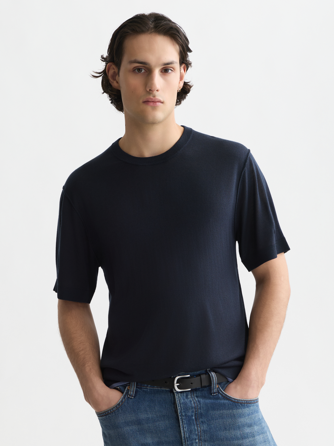 Knitted Relaxed-Fit T-Shirt