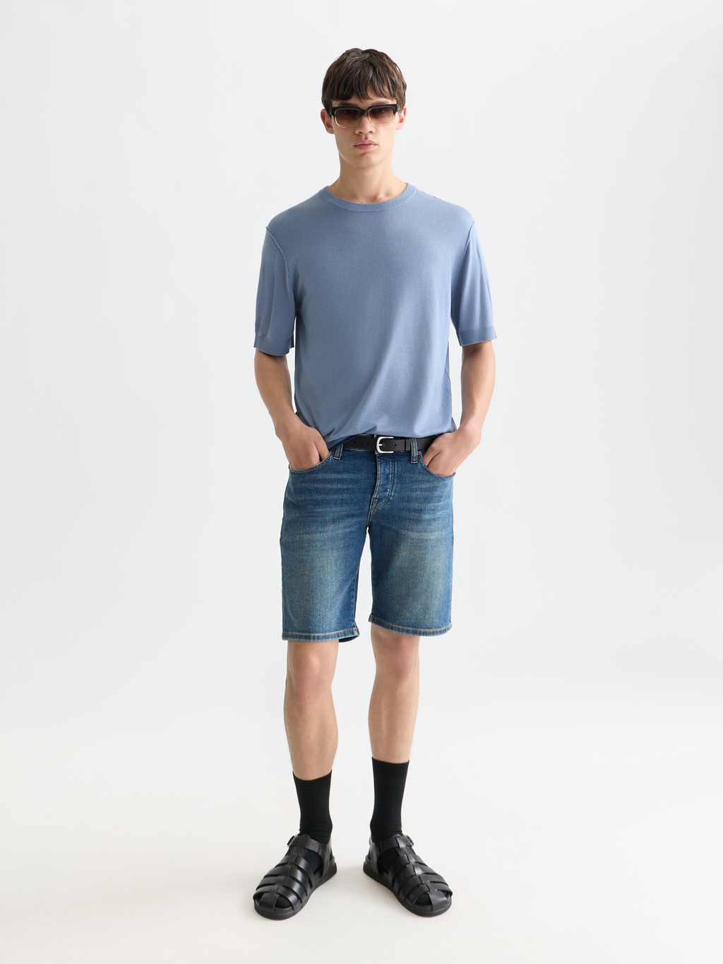 Knitted Relaxed-Fit T-Shirt